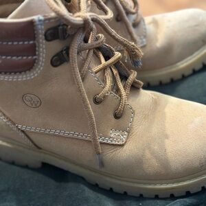 Old West Light Brown Kids Boots